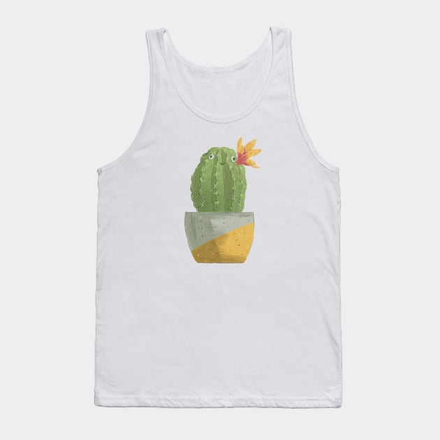 Cactus with a flower Tank Top by SelAmiko